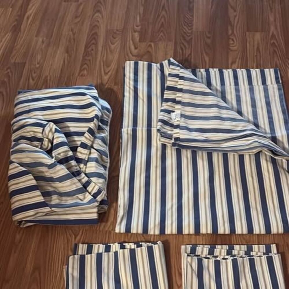 Dan River Striped Percale Sheet Set